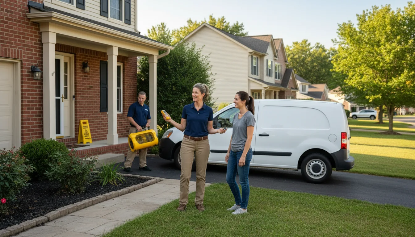 Residential water damage restoration in Oglesby, IL